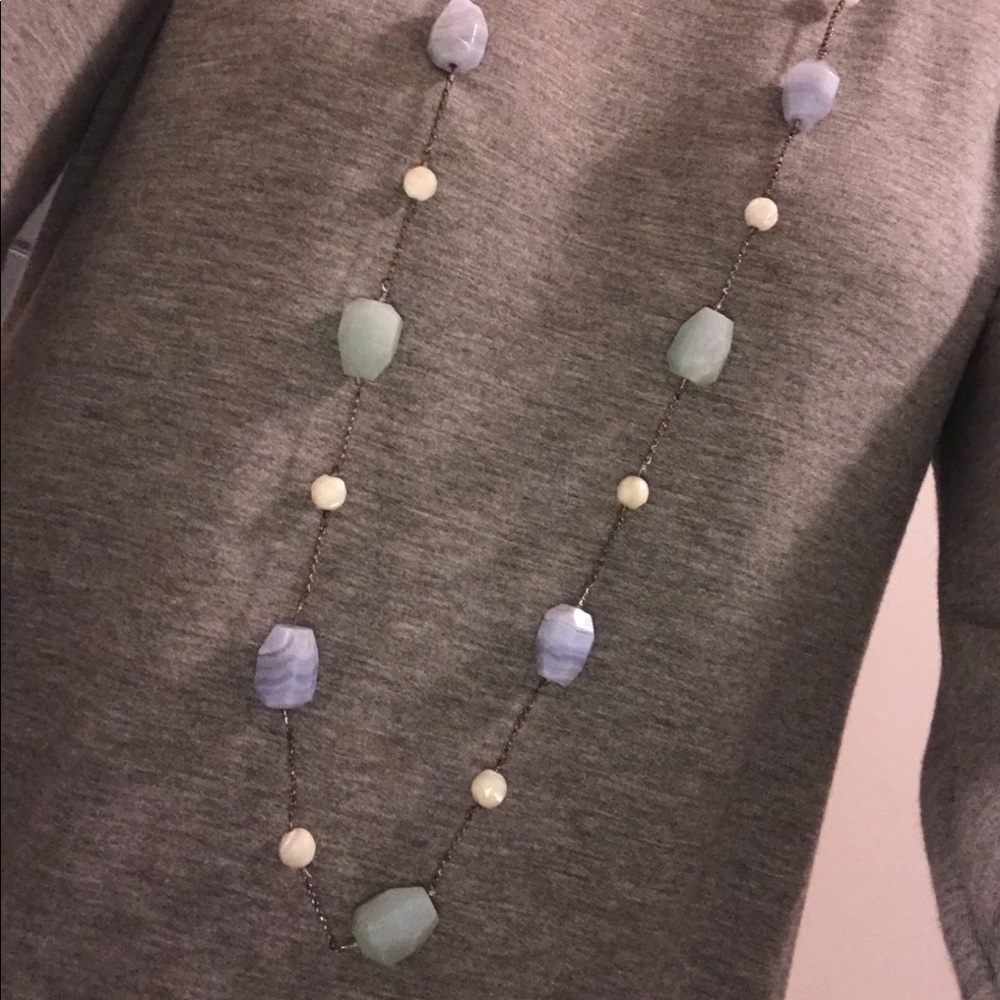 Multi stone necklace & earring set - Picture 5 of 5